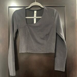 Lululemon Size Small Ribbed Softstreme Asymmetrical Long Sleeve Shirt